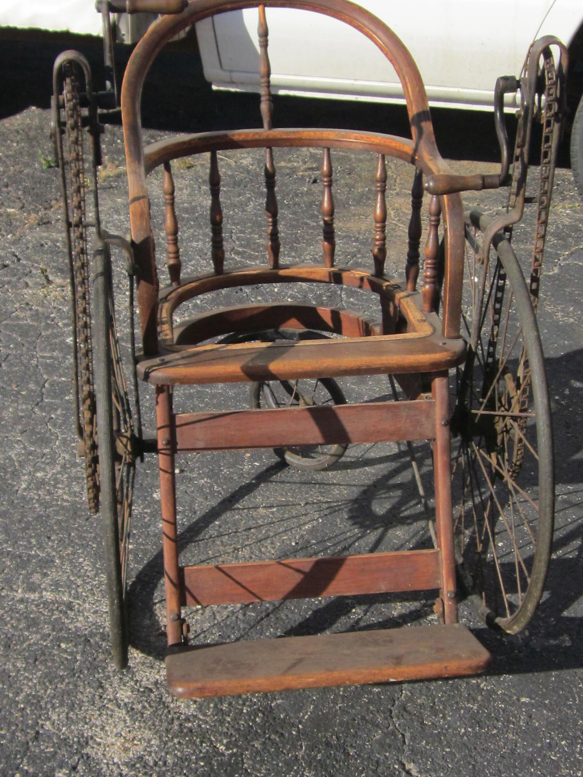 Antique Hand Crank & Chain Driven Wheelchair / Unique & Unusual eBay
