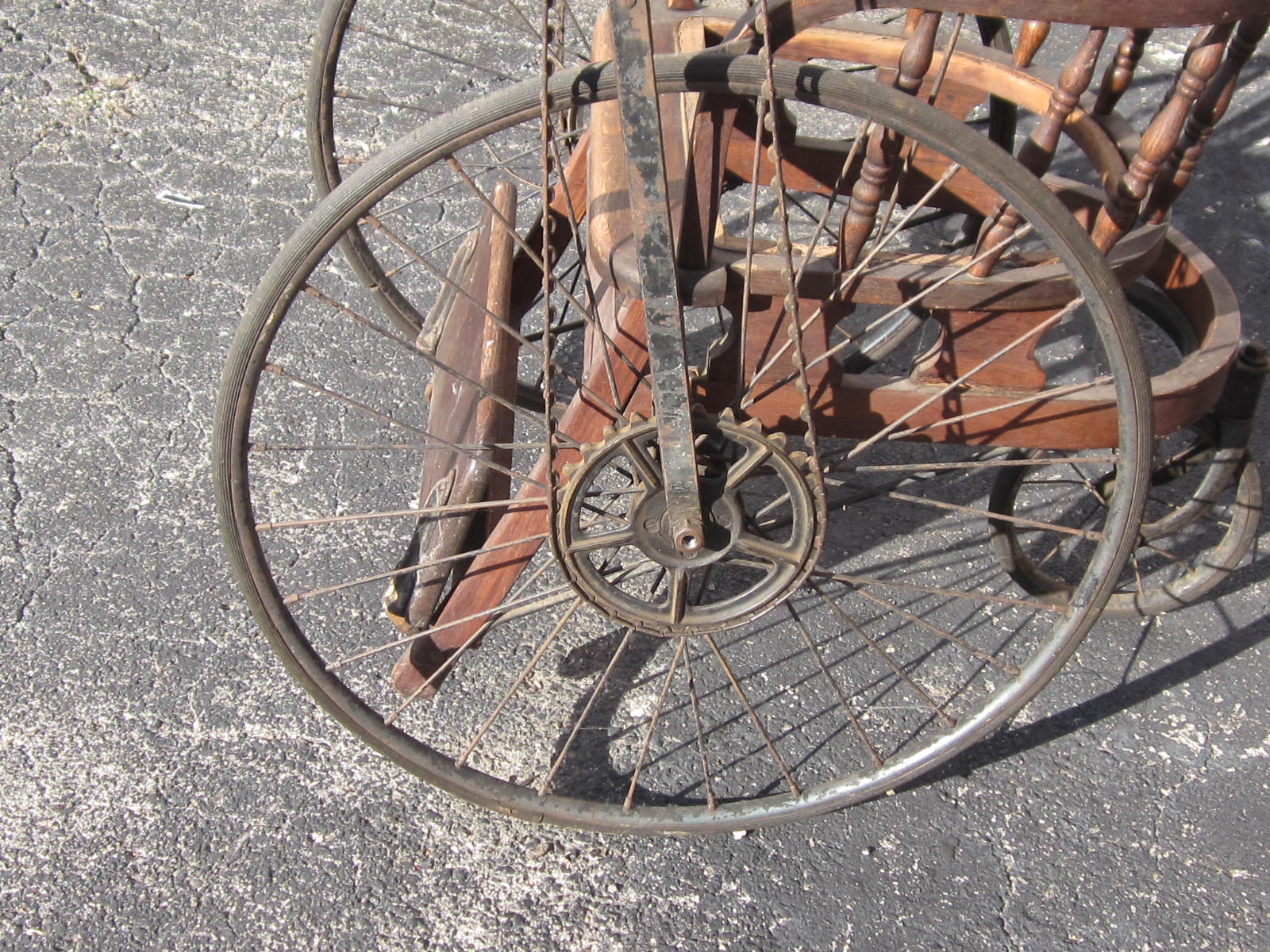 Antique Hand Crank & Chain Driven Wheelchair / Unique & Unusual eBay